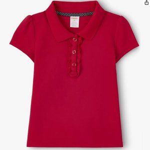 Set of Two - Gymboree Girls and Toddler Short Sleeve Ruffle Polo Shirt